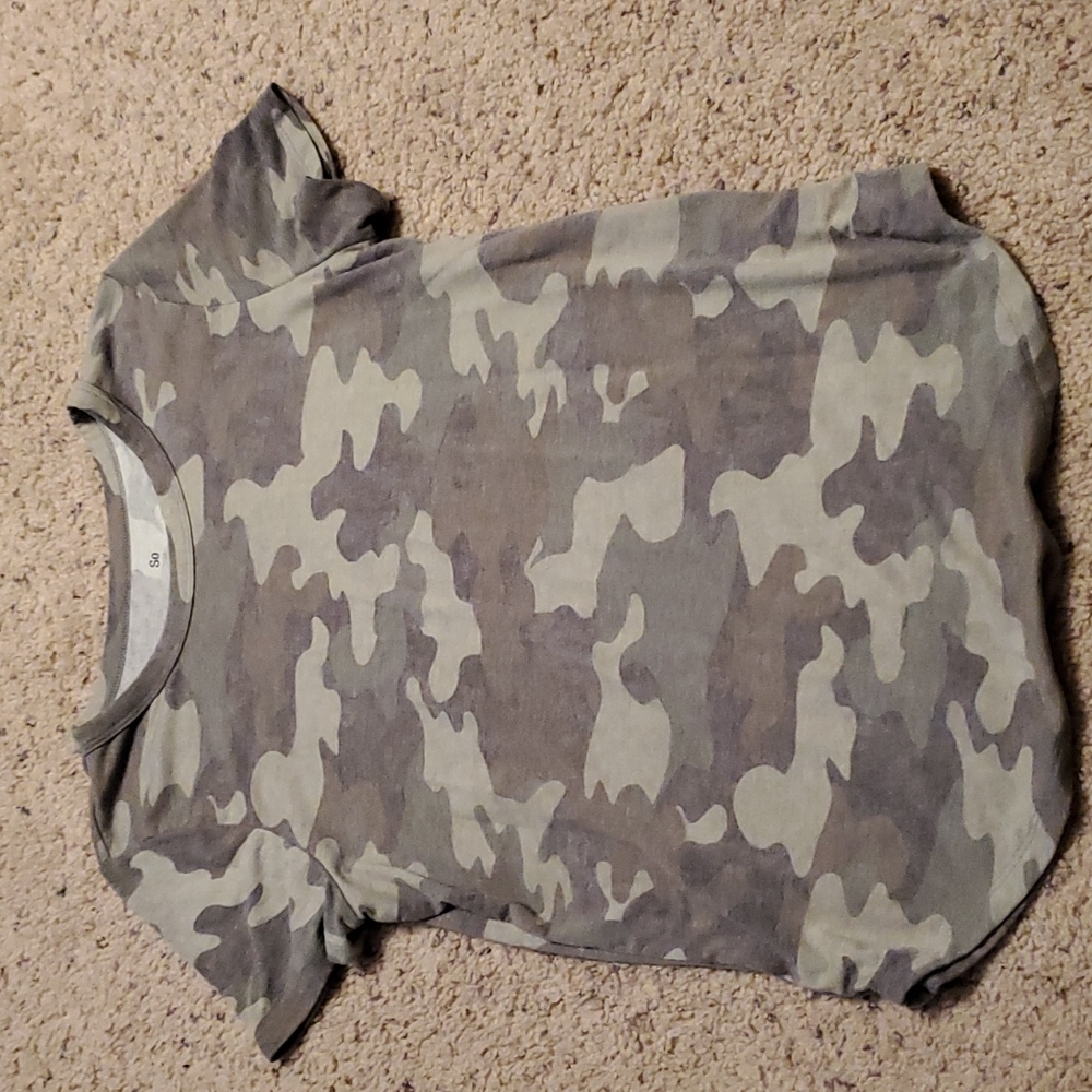 Green camouflage shirt